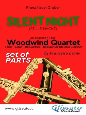 cover image of Silent Night--Woodwind Quartet (parts)